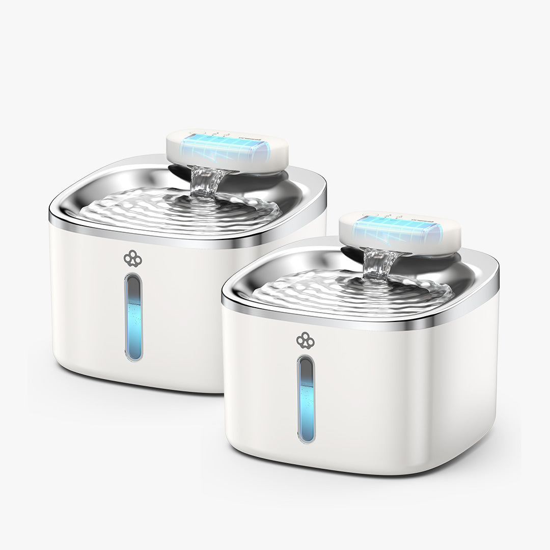 Oneisall 3.5L Cordless Smart Pet Water Fountain Stainless Steel with 3PCS Filters