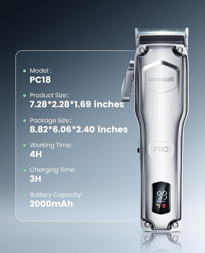 Oneisall PC18 Dog Clippers for Thick Hair