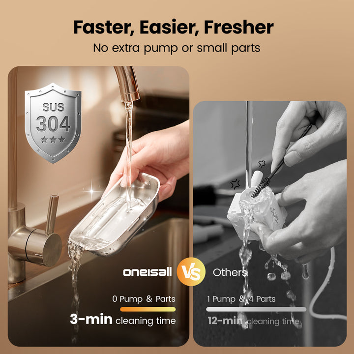 Oneisall 3.5L FreshFill Filterless Cat Water Dispenser with Fresh Water System