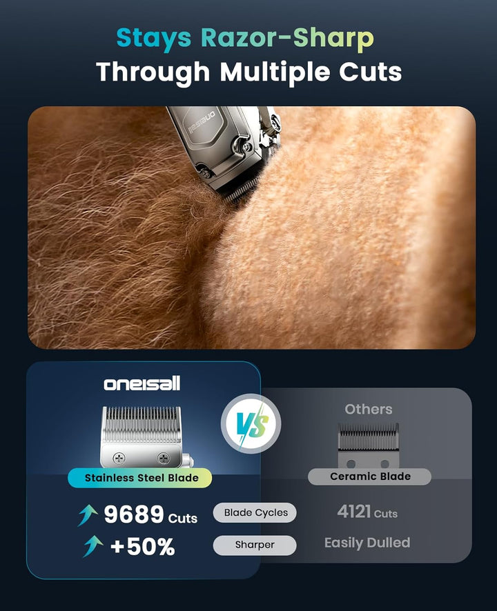 Oneisall PC18 Dog Clippers for Thick Hair
