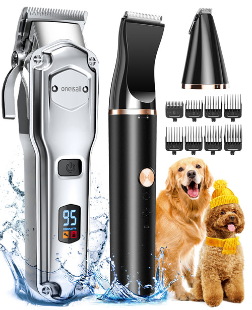 Oneisall 676+P20 Dog Clipper and Paw Trimmer 3-in-1 Set