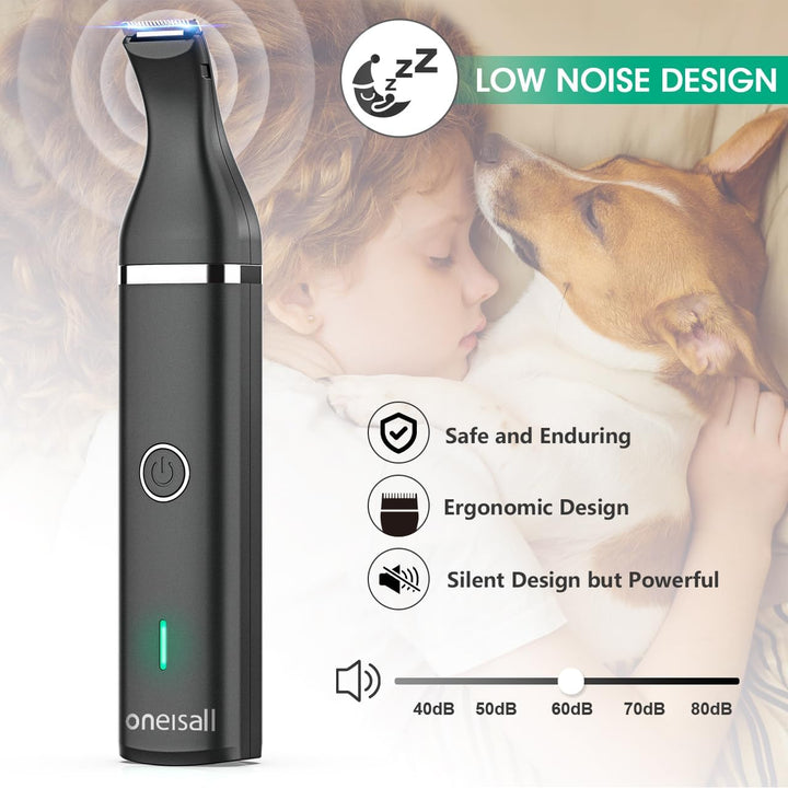 Oneisall N5 2-in-1 Dog Paw Trimmer with Double Blades
