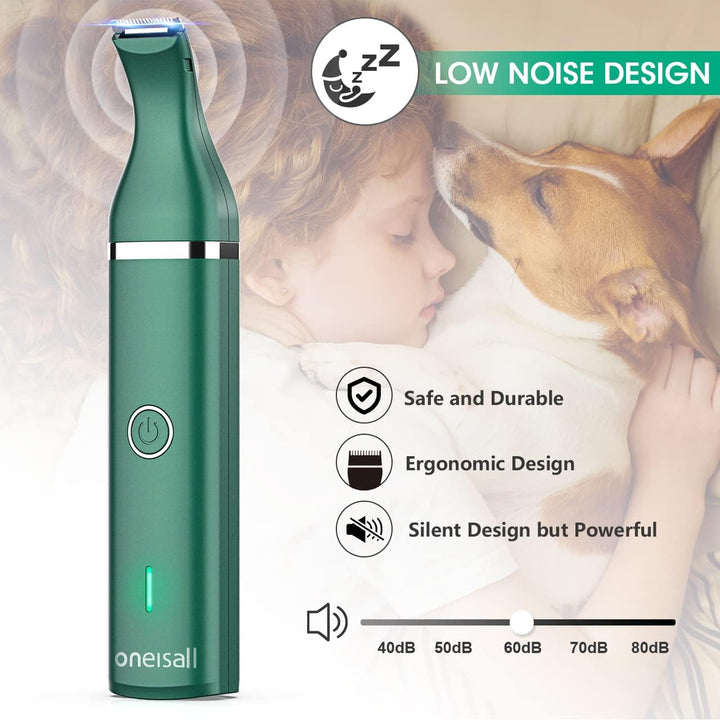 Oneisall N5 2-in-1 Dog Paw Trimmer with Double Blades