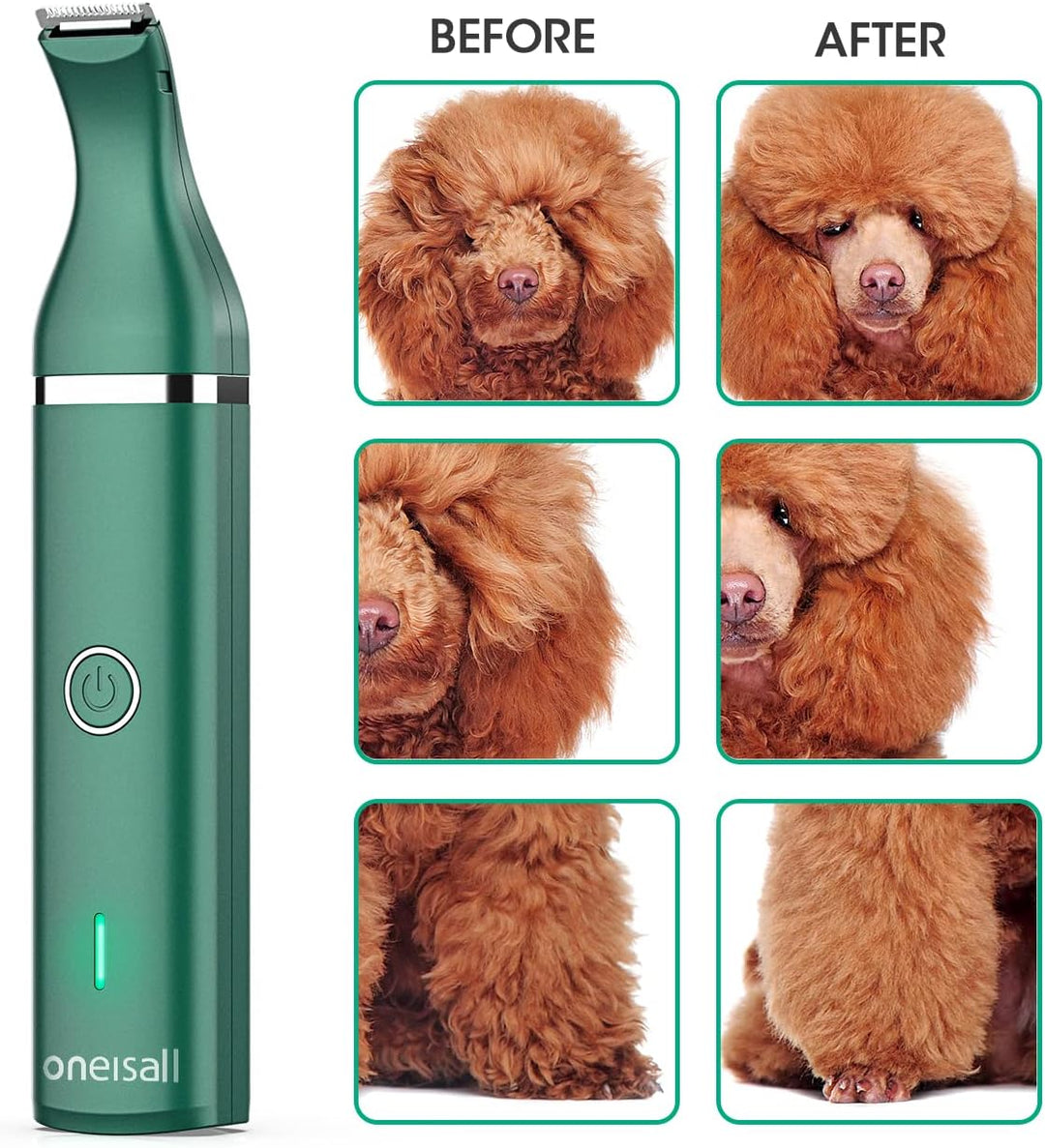 Oneisall N5 2-in-1 Dog Paw Trimmer with Double Blades