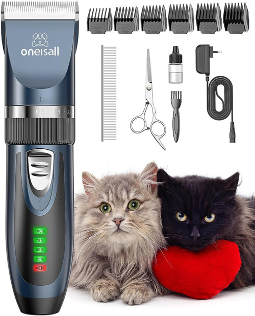 Oneisall X2 2 Speeds Cat Clipper & Cat Grooming Kit