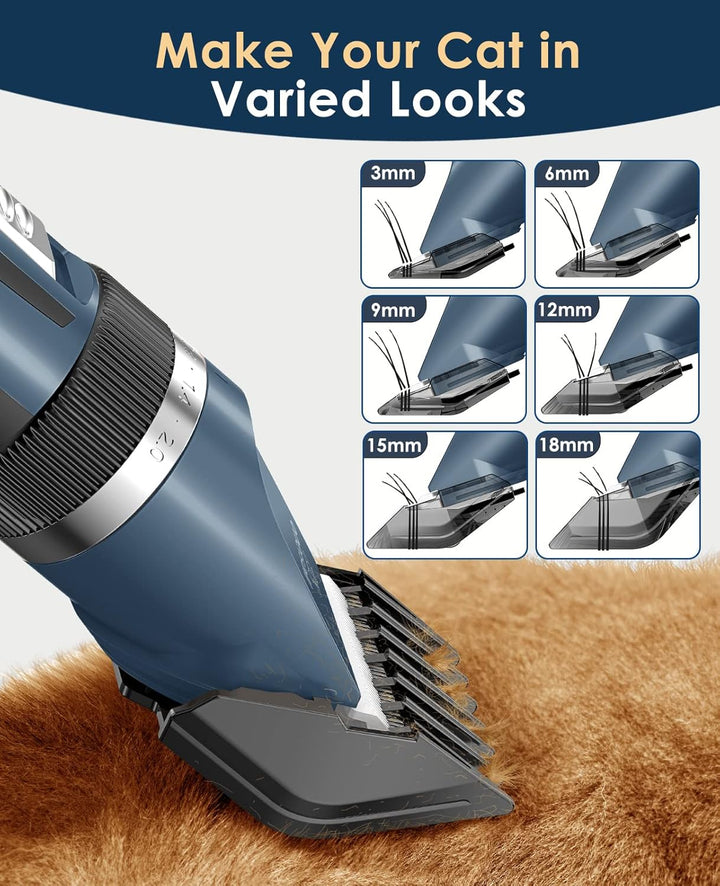 Oneisall X2 2 Speeds Cat Clipper & Cat Grooming Kit