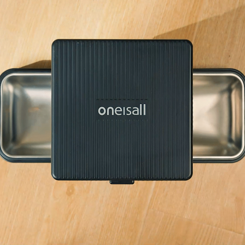 Oneisall 5L Automatic Cat Feeder for Two Cats-Black