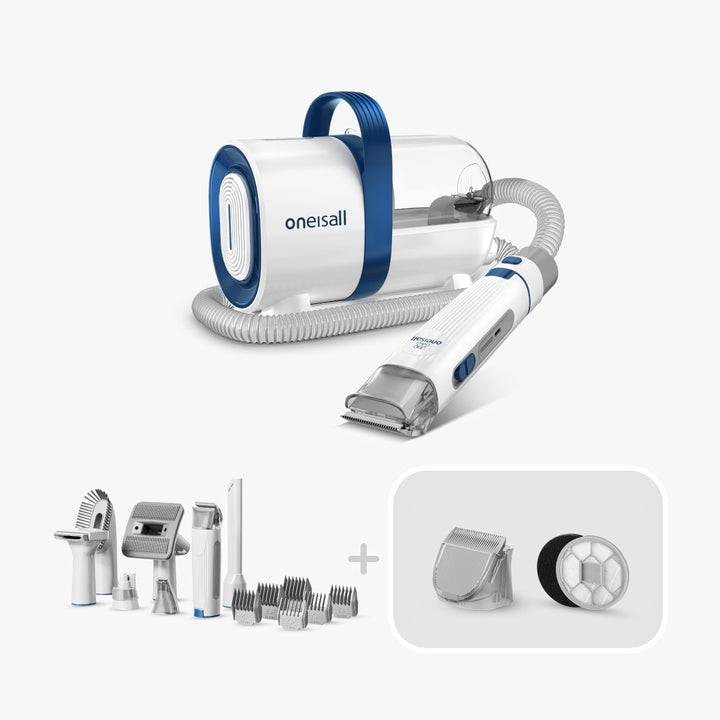 Kit d'aspirateur de toilettage pour animaux Oneisall LM2 7 en 1