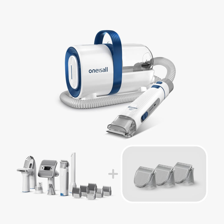 Kit d'aspirateur de toilettage pour animaux Oneisall LM2 7 en 1