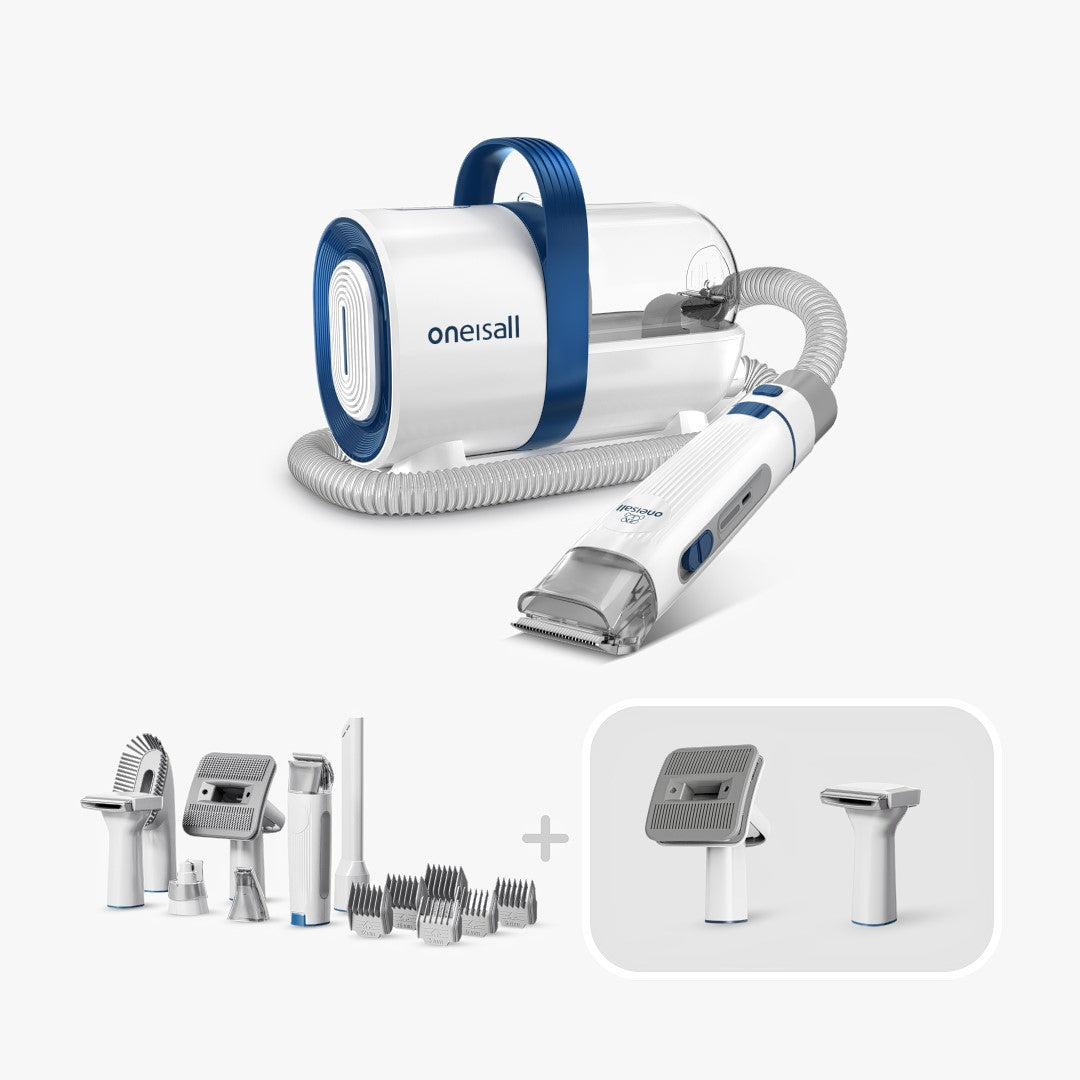 Kit d'aspirateur de toilettage pour animaux Oneisall LM2 7 en 1