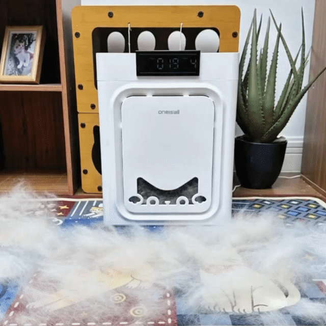 Oneisall Air Purifier for Homes with Pets, Double-Sided Inlet