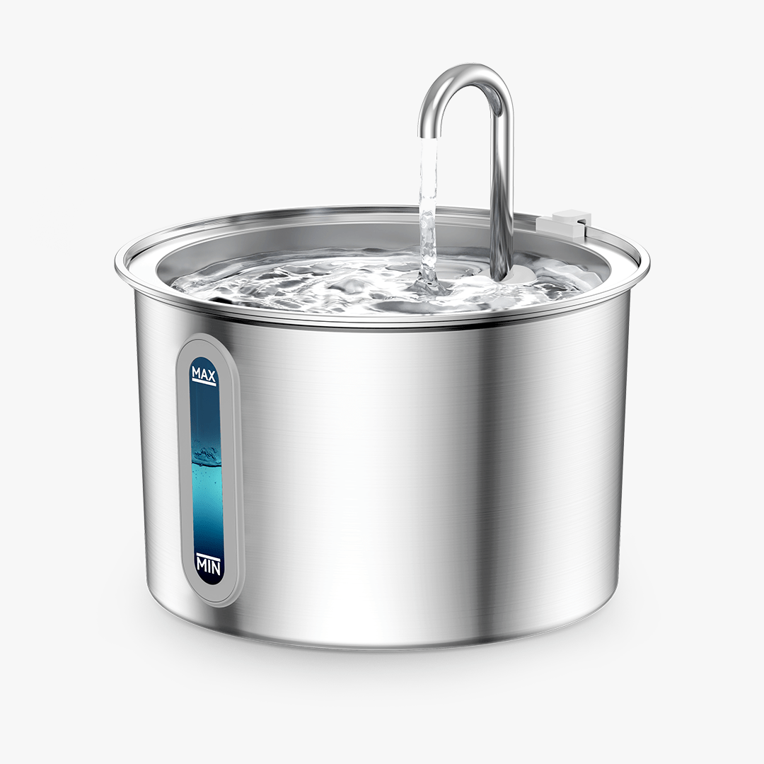 Oneisall 2L Cat Water Fountain 304 Stainless Steel with 3PCS Filters - Oneisall - EU