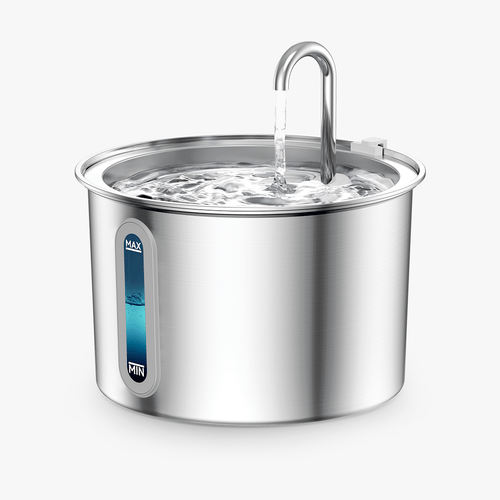 Oneisall 2L Cat Water Fountain 304 Stainless Steel with 3PCS Filters - Oneisall - EU