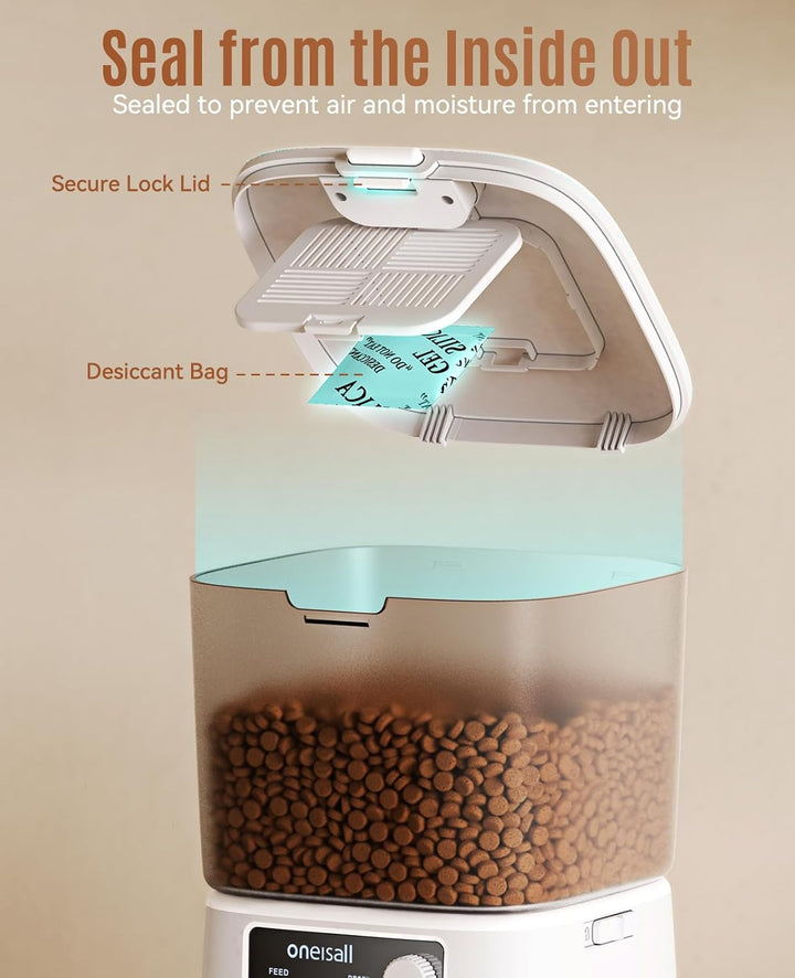 Oneisall 3.5L Automatic Cat Feeder with APP Control & 2.4G Wi - Fi - Oneisall - EU