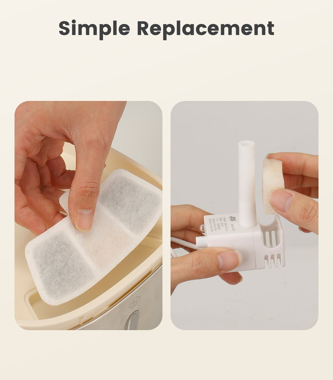 Oneisall 3.5L Cordless Pet Water Fountain 6PCS Carbon Filters Replacement - Oneisall - EU