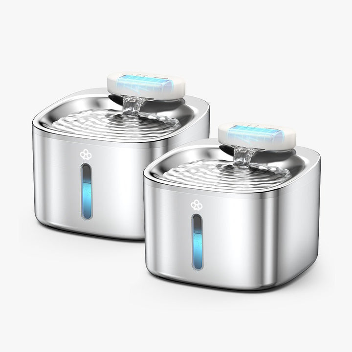 Oneisall 3.5L Cordless Smart Pet Water Fountain Stainless Steel with 3PCS Filters - Oneisall - EU