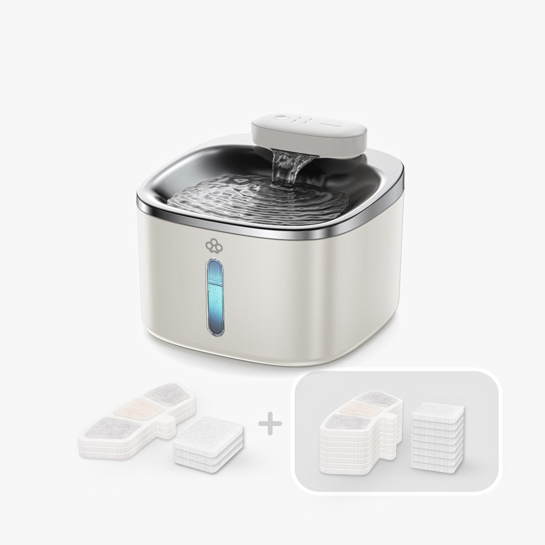 Oneisall 3.5L Cordless Smart Pet Water Fountain Stainless Steel with 3PCS Filters - Oneisall - EU