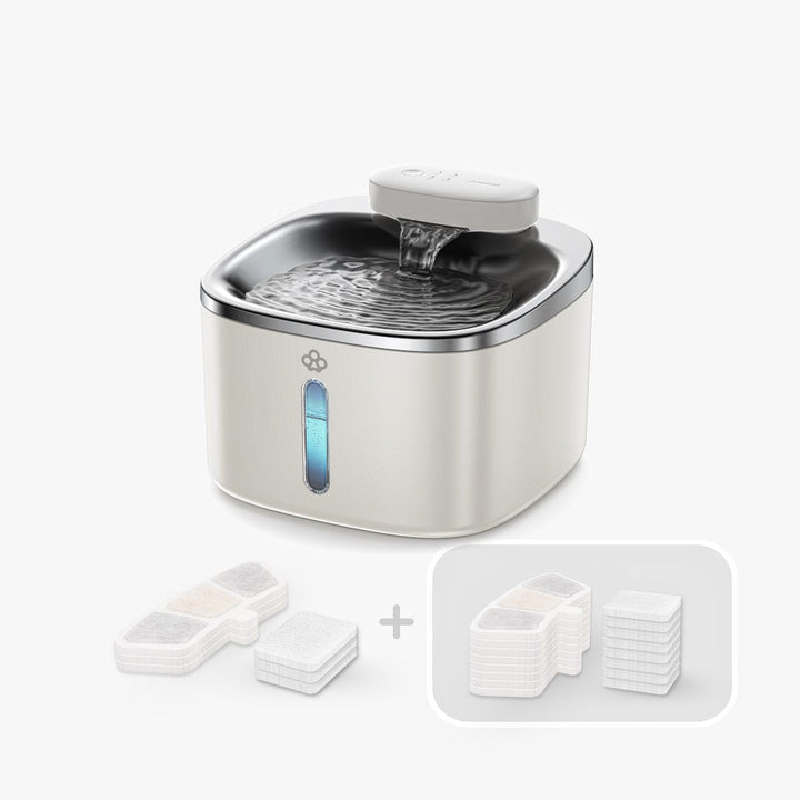 Oneisall 3.5L Cordless Smart Pet Water Fountain Stainless Steel with 3PCS Filters - Oneisall - EU