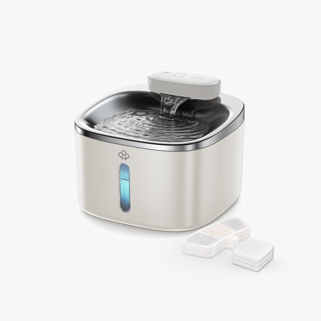 Oneisall 3.5L Cordless Smart Pet Water Fountain Stainless Steel with 3PCS Filters - Oneisall - EU