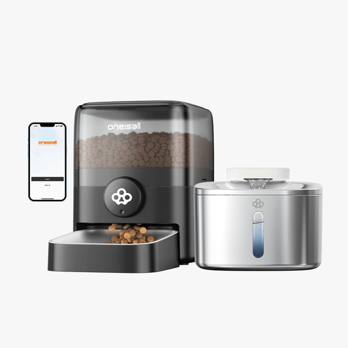 Oneisall 3L Cordless Cat Feeder with APP & 3.5 L Cordless Water Fountain Set - Oneisall - EU