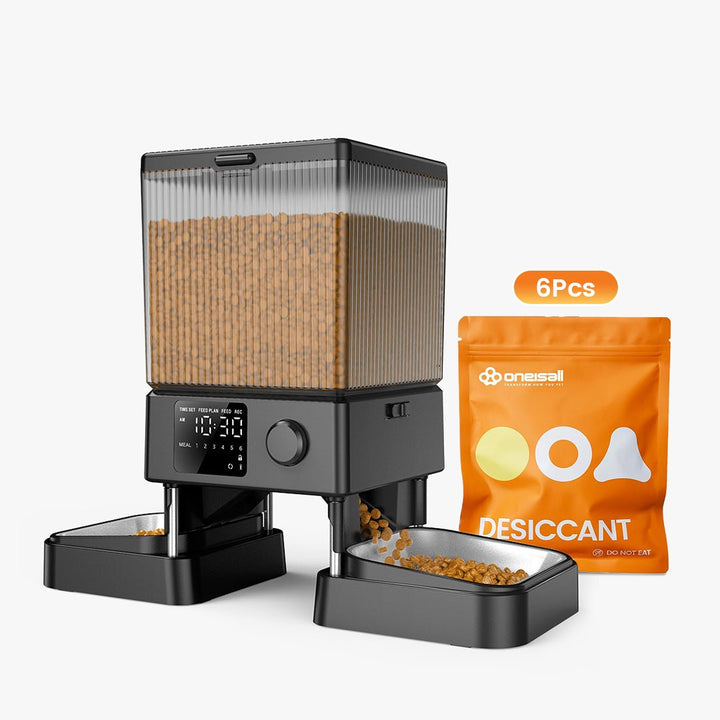 Oneisall 5L Automatic Cat Feeder for Two Cats - Black - Oneisall - EU
