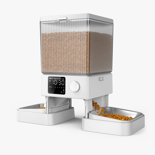 Oneisall 5L Automatic Cat Feeder for Two Cats White - Oneisall - EU