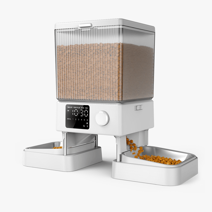Oneisall 5L Automatic Cat Feeder for Two Cats White - Oneisall - EU