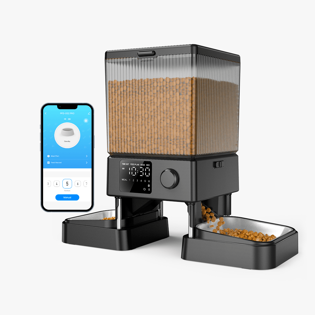 Oneisall 5L Automatic Cat Feeder with APP Control for Two Cats - Oneisall - EU