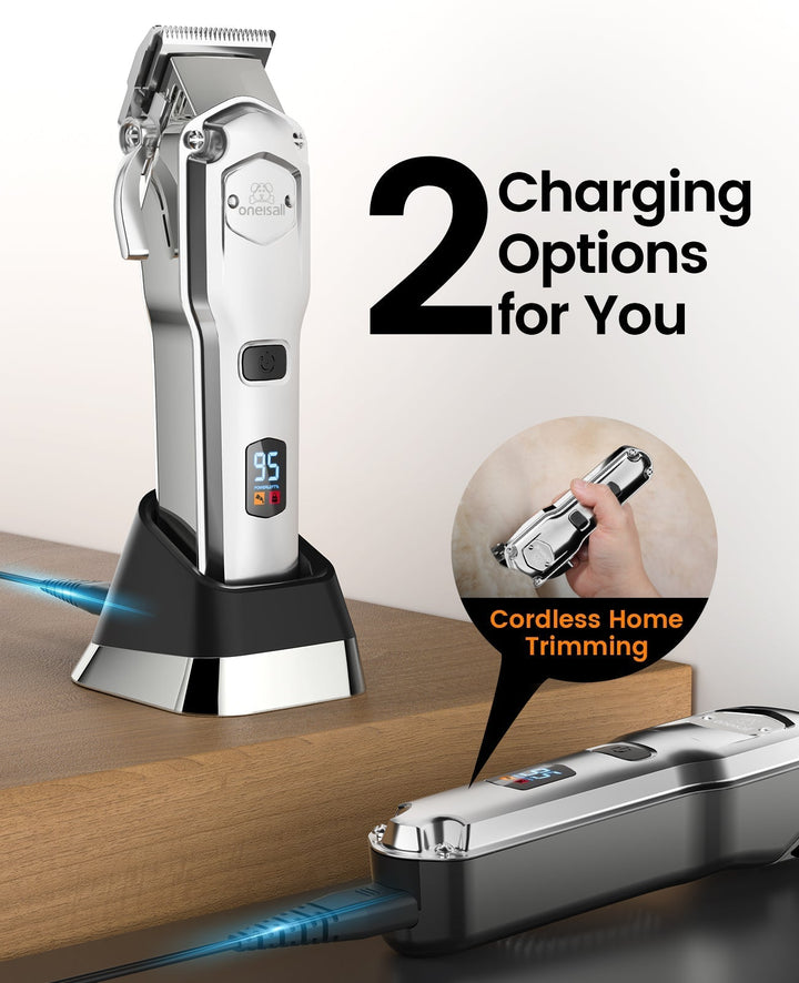 Oneisall 676 Pro Dog Clippers with Detachable Metal Combs - Oneisall - EU