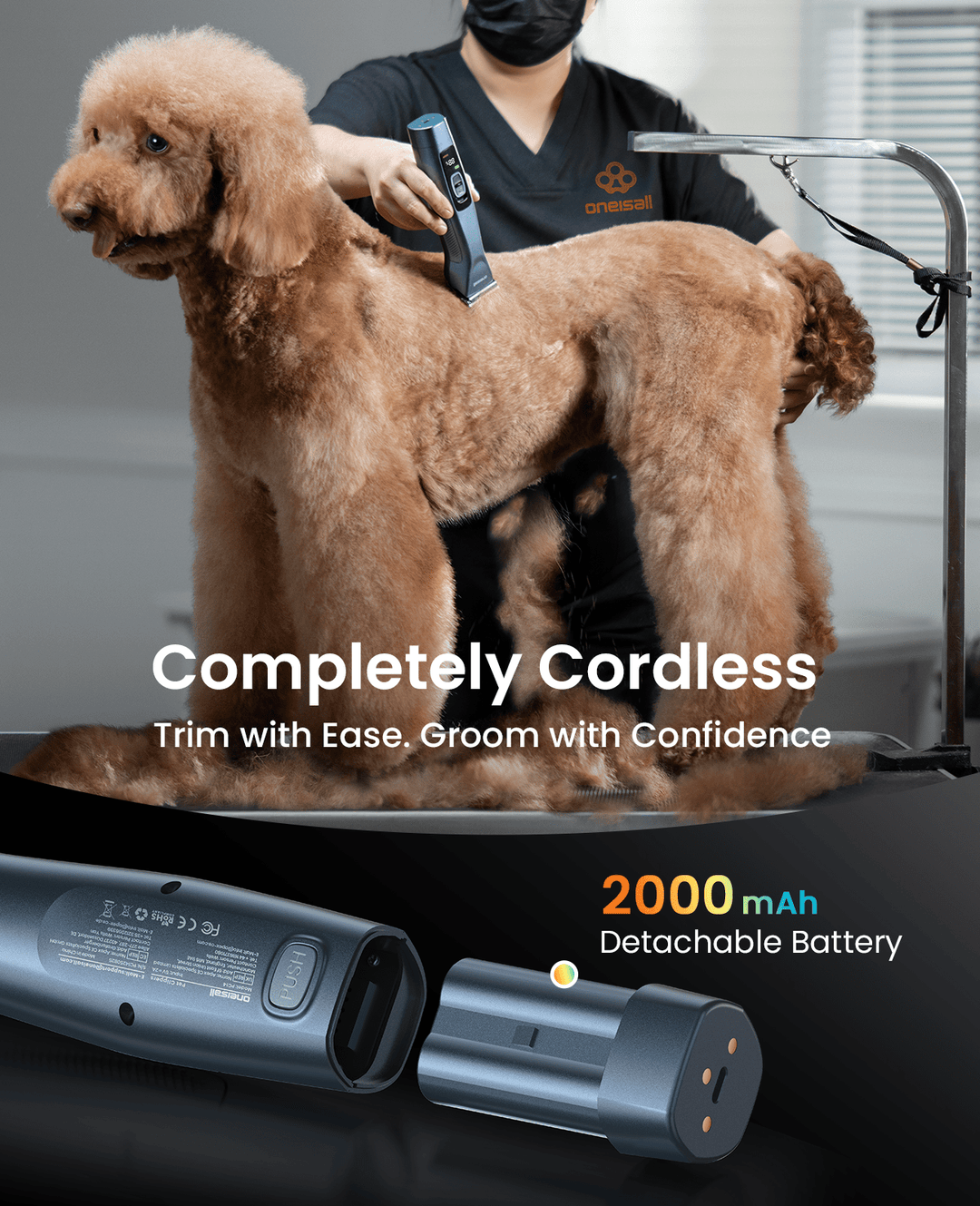 Oneisall Cordless Professional Dog Grooming Clippers - Oneisall - EU