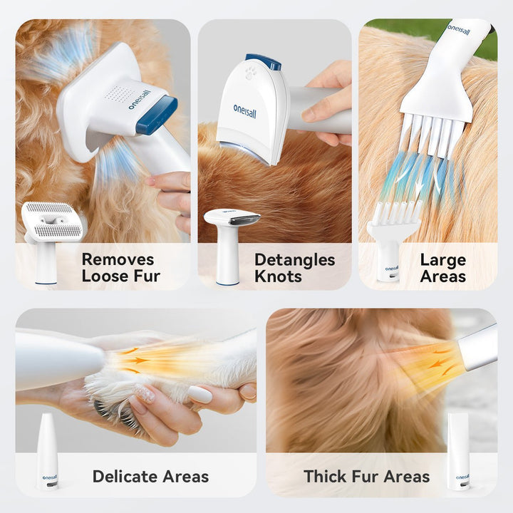 Oneisall Cozy C1 8 - in - 1 Pet Grooming Vacuum & Dryer & 3 Blades Replacement Set - Oneisall - EU
