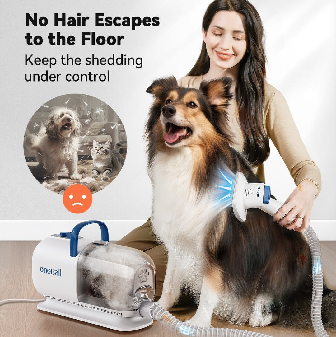 Oneisall Cozy C1 8 - in - 1 Pet Grooming Vacuum & Dryer & 3 Blades Replacement Set - Oneisall - EU