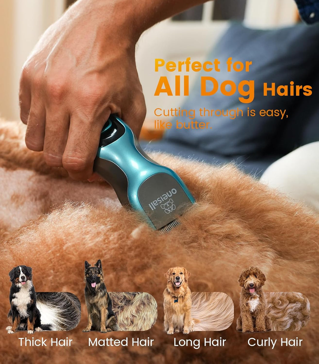 Oneisall DTJ001 Dog Clipper for Thick Coat - Oneisall - EU