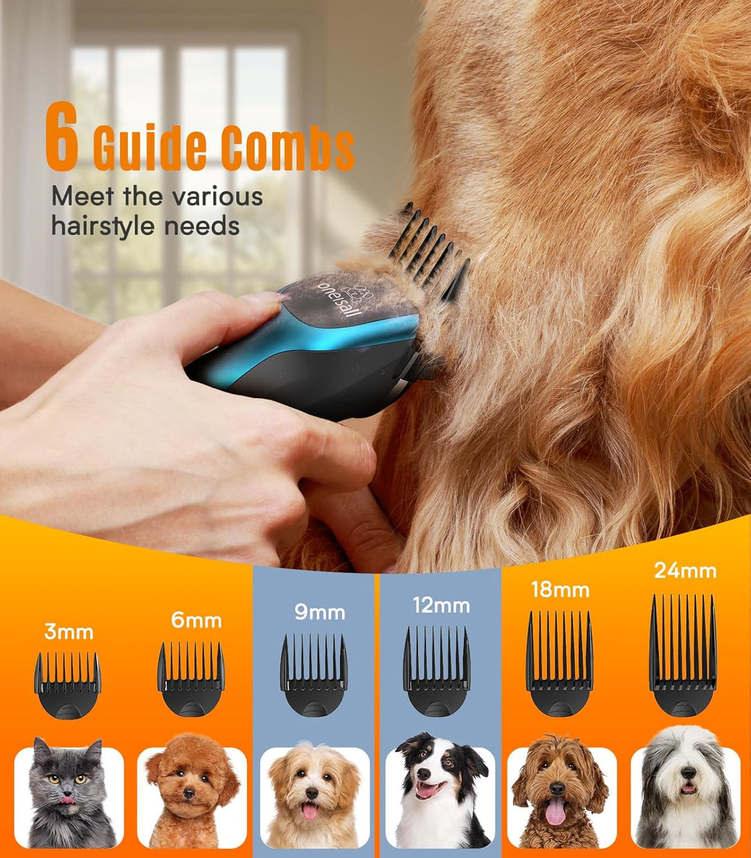 Oneisall DTJ001 Dog Clipper for Thick Coat - Oneisall - EU