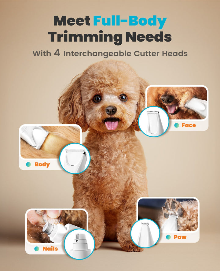 Oneisall FC10 4 - in - 1 Cordless Multi - Functional Dog Clipper - Oneisall - EU