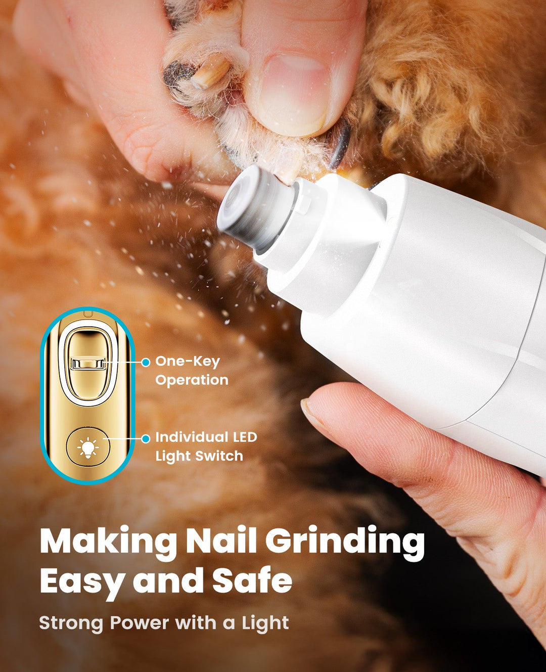 Oneisall FC10 4 - in - 1 Cordless Multi - Functional Dog Clipper - Oneisall - EU