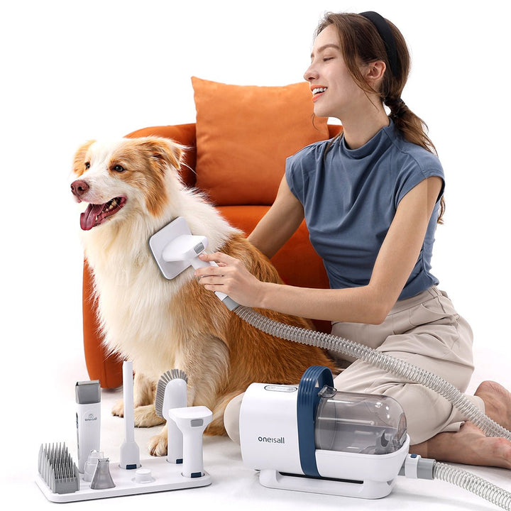 Oneisall LM2 Pet Grooming Vacuum & 3 Blades Replacement Set