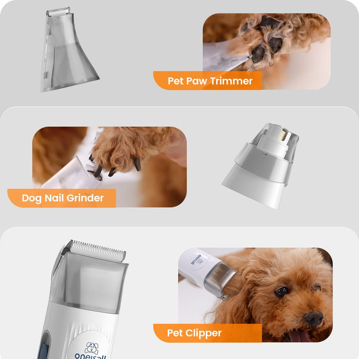 Oneisall LM2 Pet Grooming Vacuum & Grooming Brush & Deshedding Brush Replacement Set