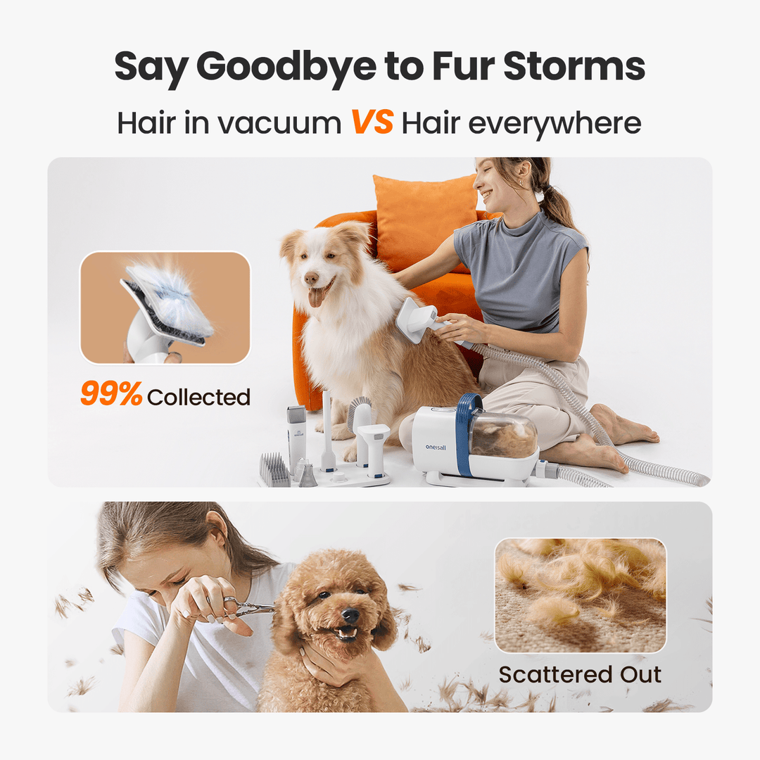 Oneisall LM2 Pet Grooming Vacuum & Grooming Brush & Deshedding Brush Replacement Set - Oneisall - EU