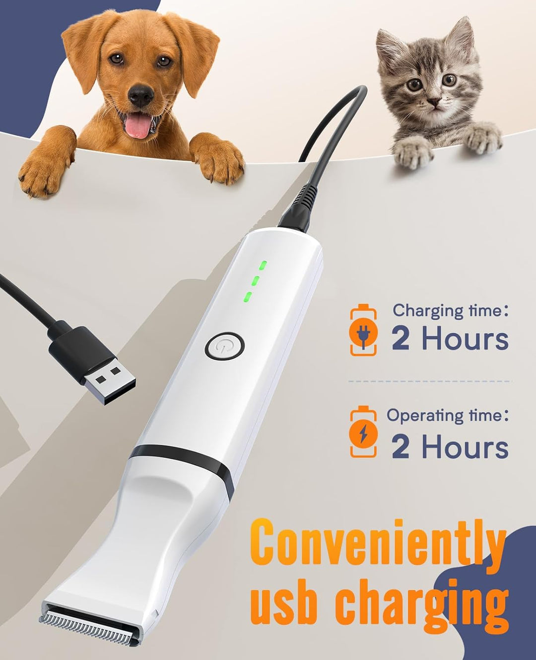 Oneisall N5 2 - in - 1 Dog Paw Trimmer with Double Blades - Oneisall - EU