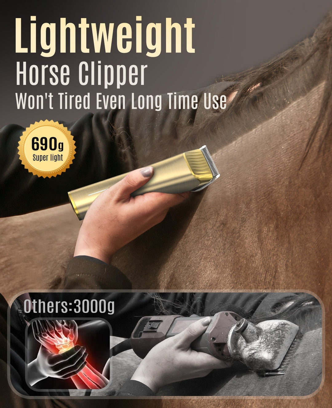 Oneisall RK034 Cordless Horse Clippers - Oneisall - EU