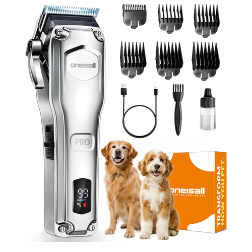 Oneisall PC18 Dog Clippers for Thick Hair